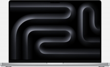 Apple MacBook Pro 16.2" silber, M3 Pro - 12 Core CPU / 18 Core GPU, 18GB RAM, 512GB SSD