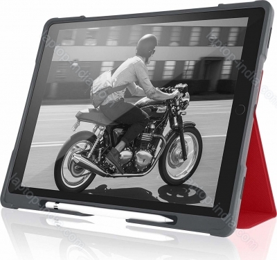 STM Dux Plus red/transparent, iPad Pro 12.9" 1st/2nd gen