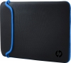 HP 15.6" Neoprene Reversible sleeve, black/blue