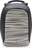 XD Design 14" Bobby Compact Anti theft backpack, black/white Zebramuster